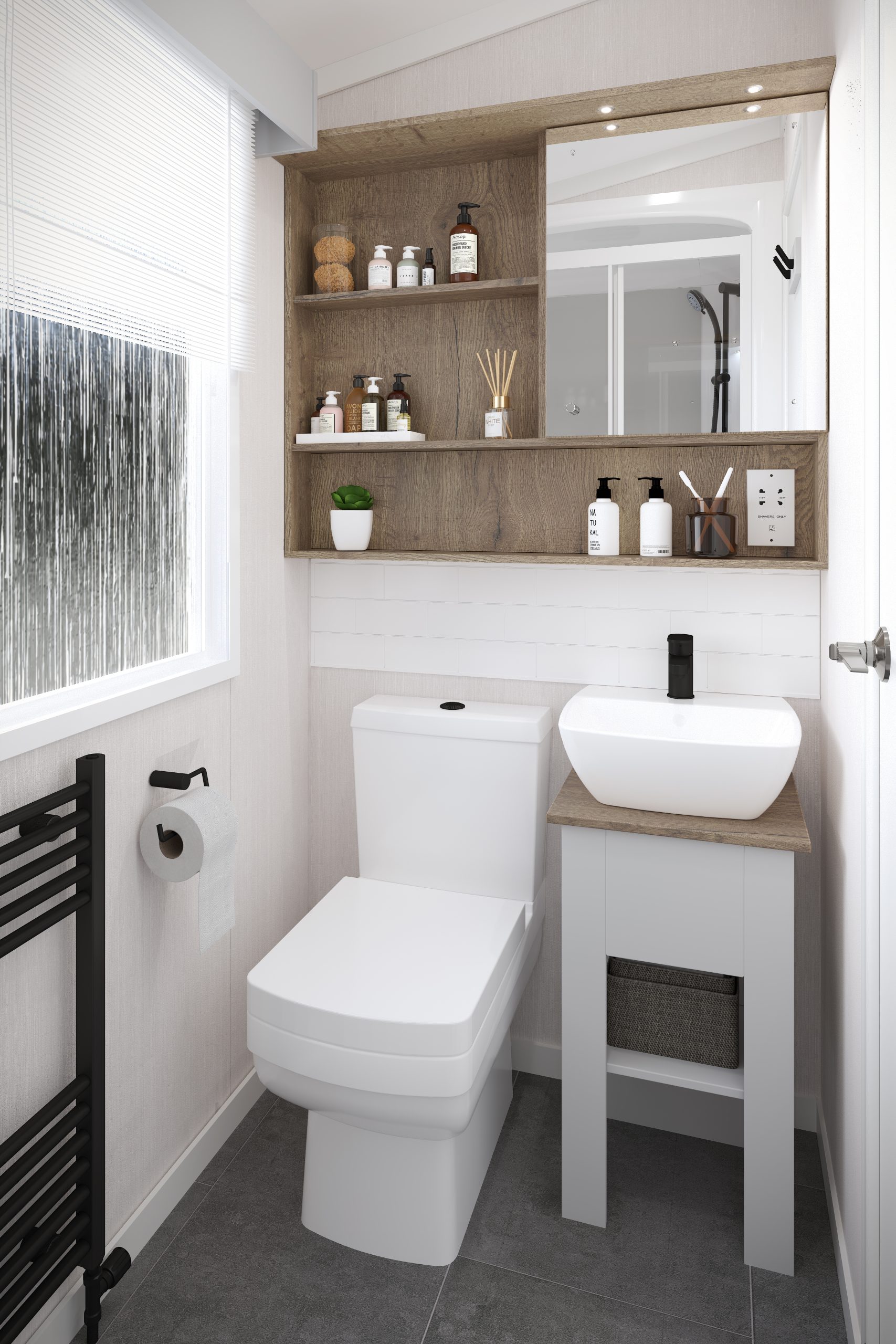 New Swift Margaux Static Caravan shower room