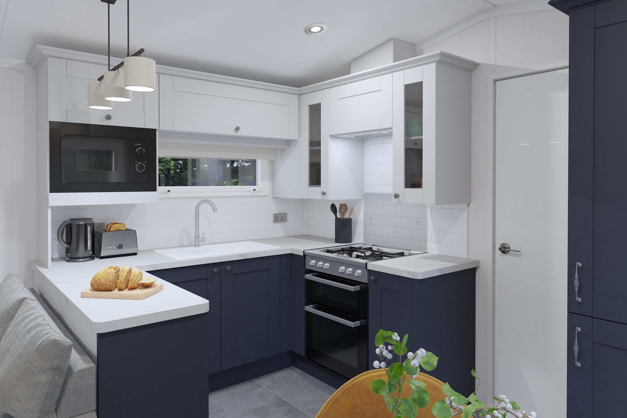 New Swift Margaux Static Caravan kitchen