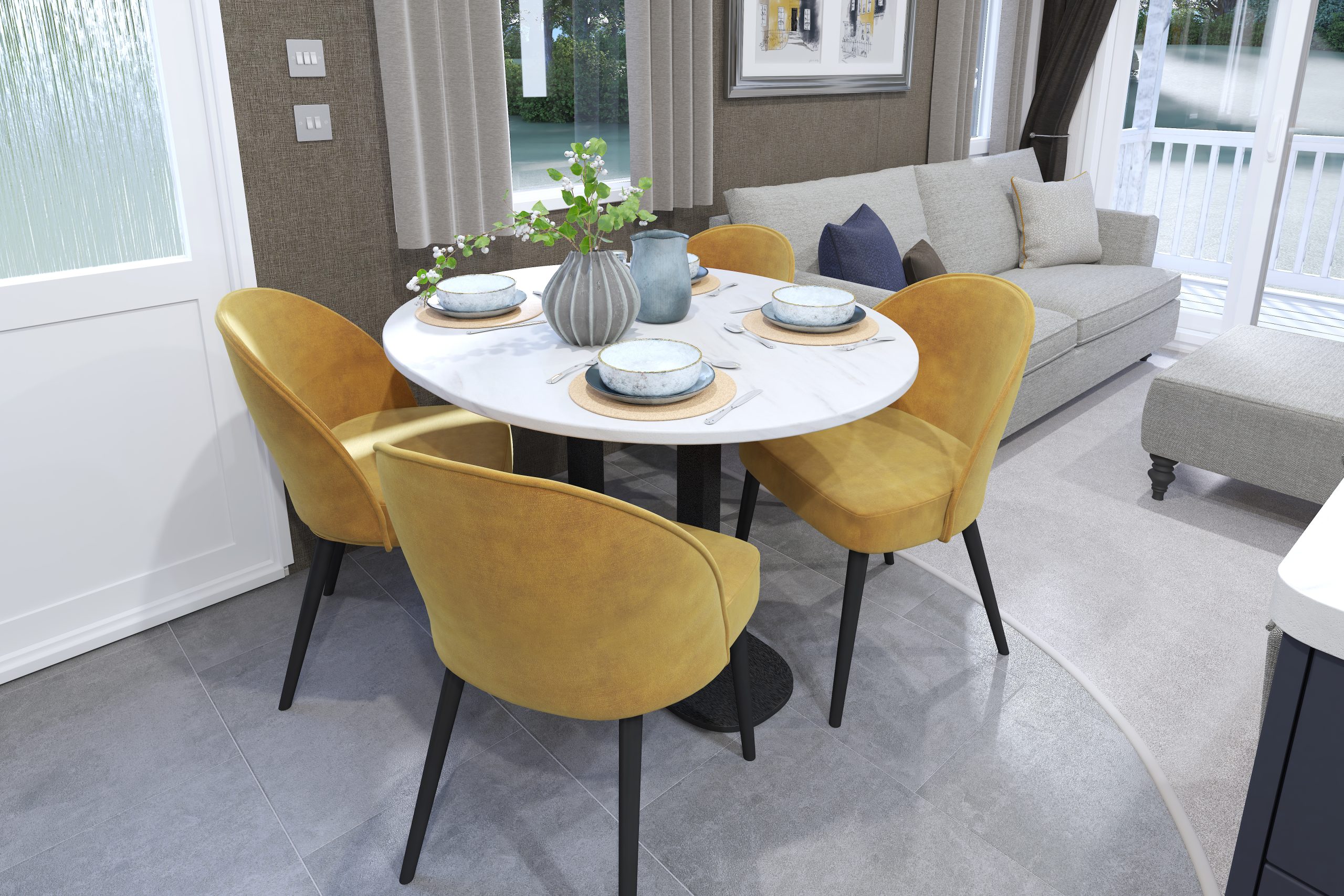 New Swift Margaux Static Caravan dining