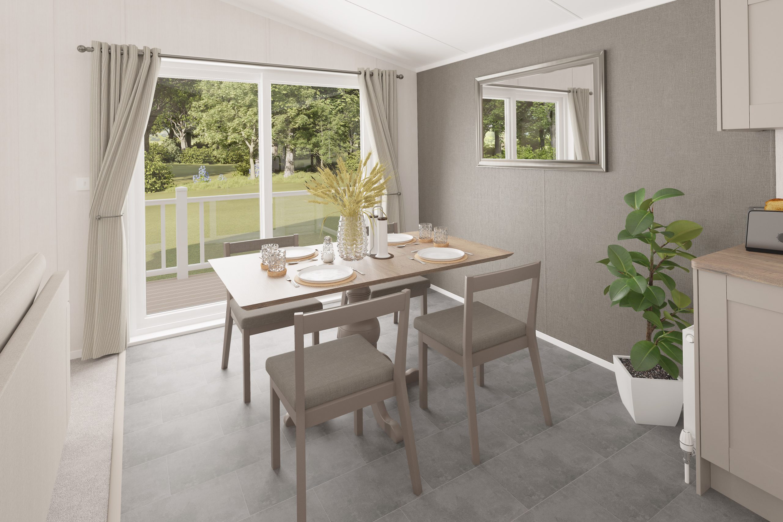 New Swift Montreal Lodge Static Caravan Dining