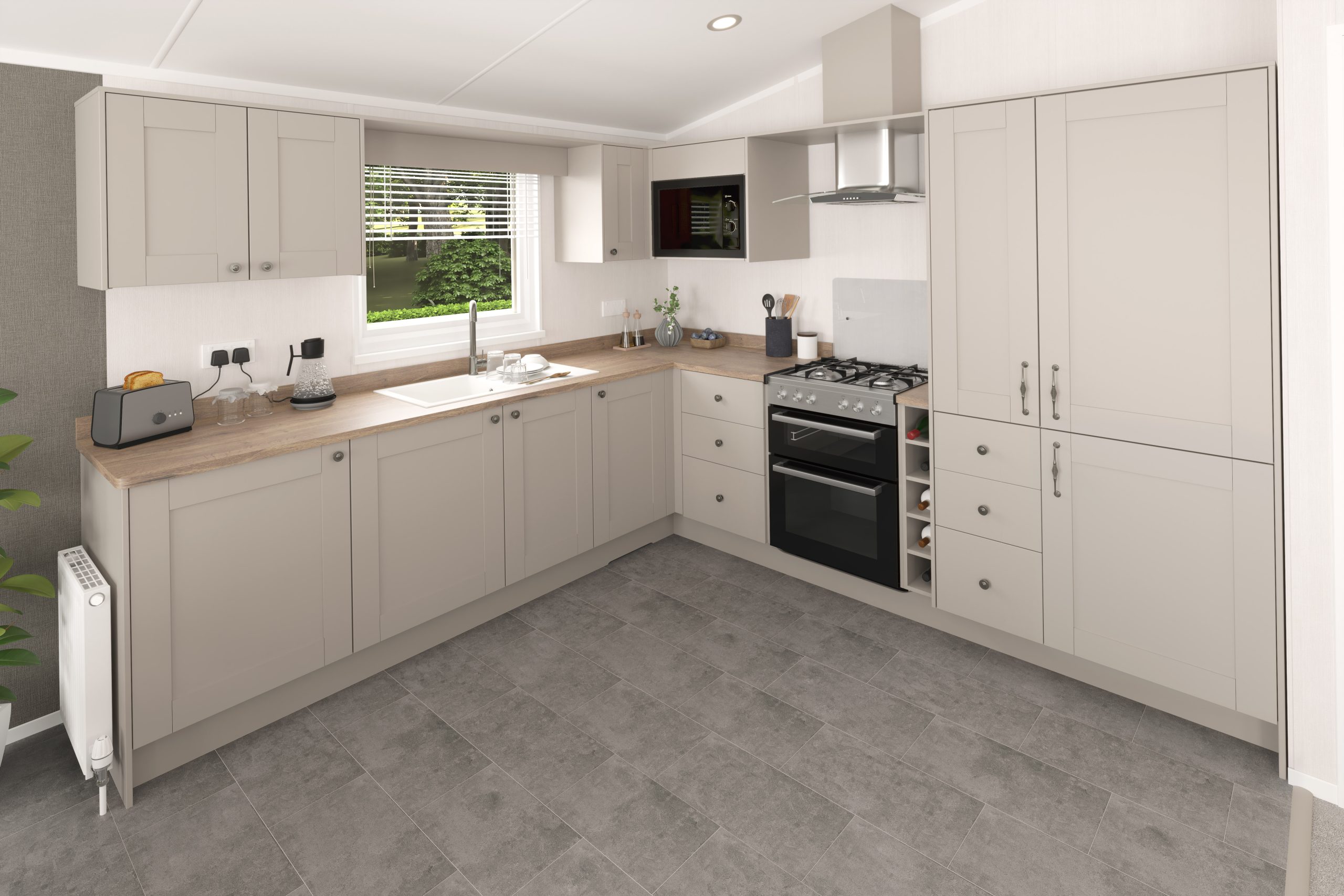 New Swift Montreal Lodge Static Caravan Kitchen