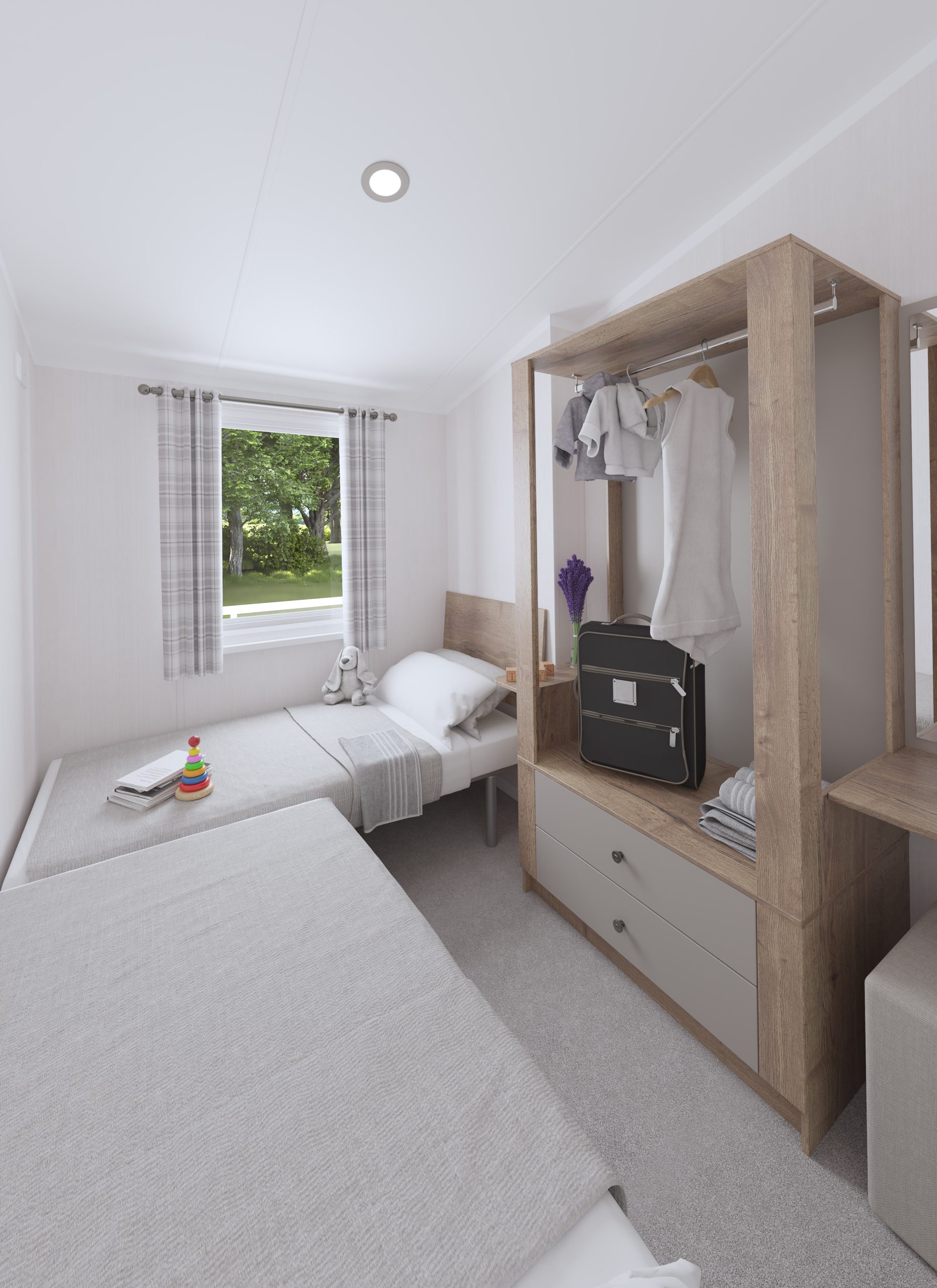 New Swift Montreal Lodge Static Caravan Twin Bedroom 2
