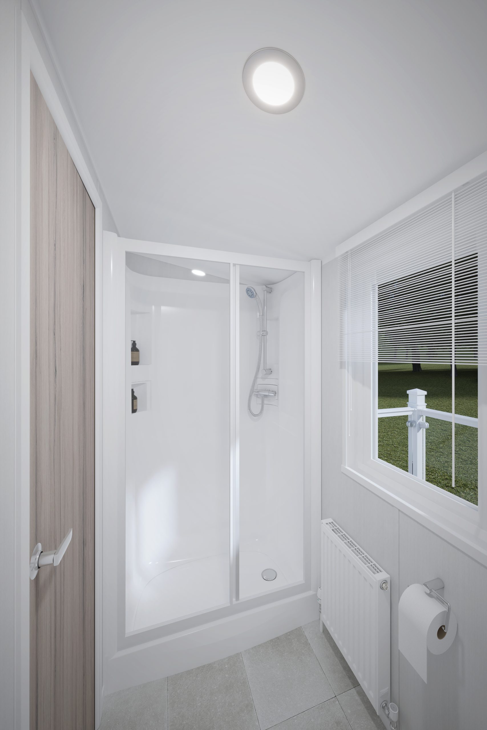 New Swift Royan Static Caravan bathroom