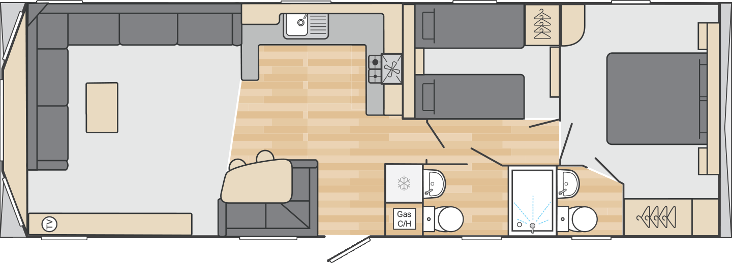 35 x 12 2 Bed - £32,995