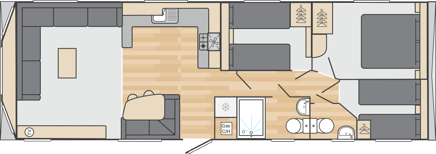 35 x 12 3 Bed - £33,995