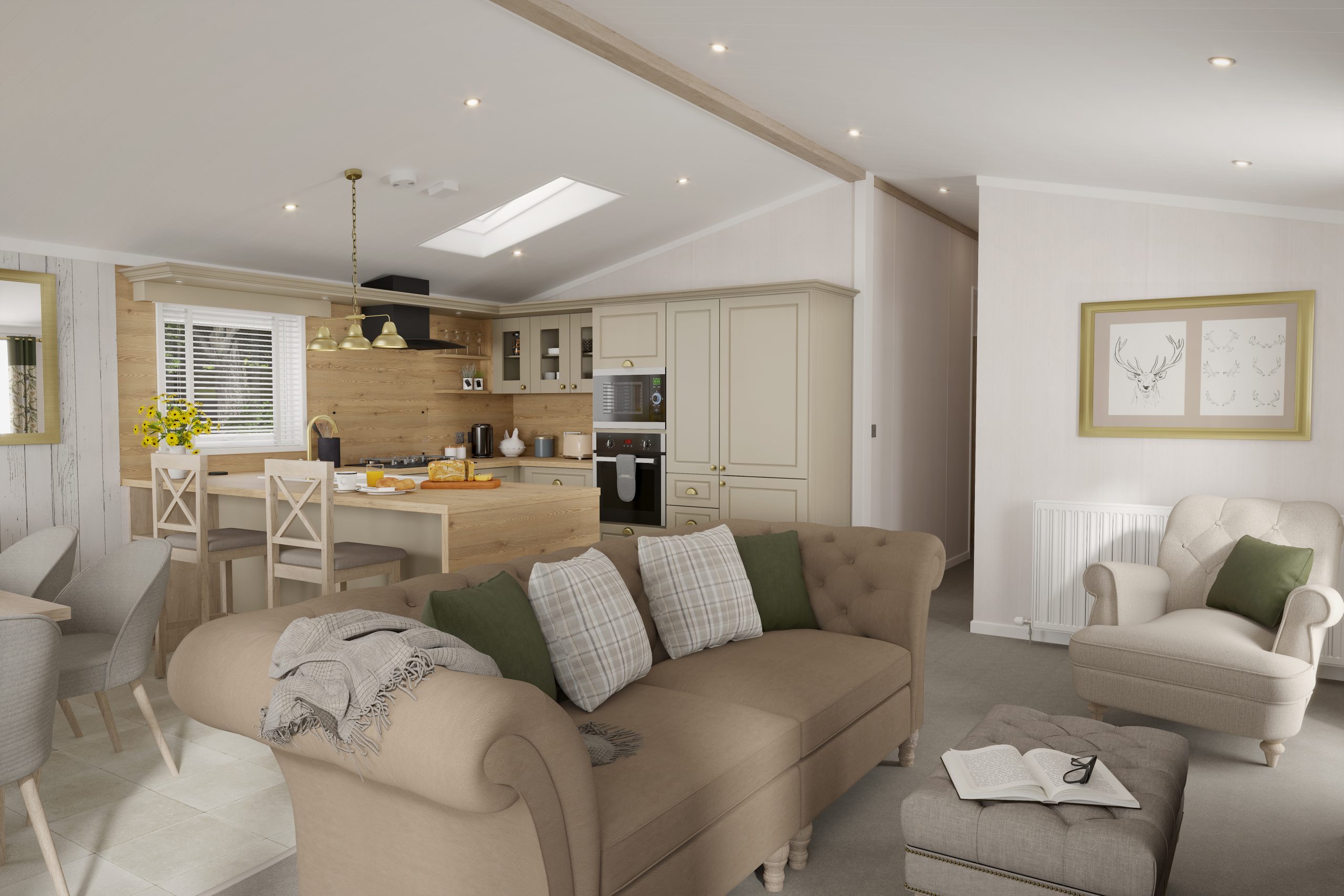 New Swift Toronto Lodge Static Caravan country interior