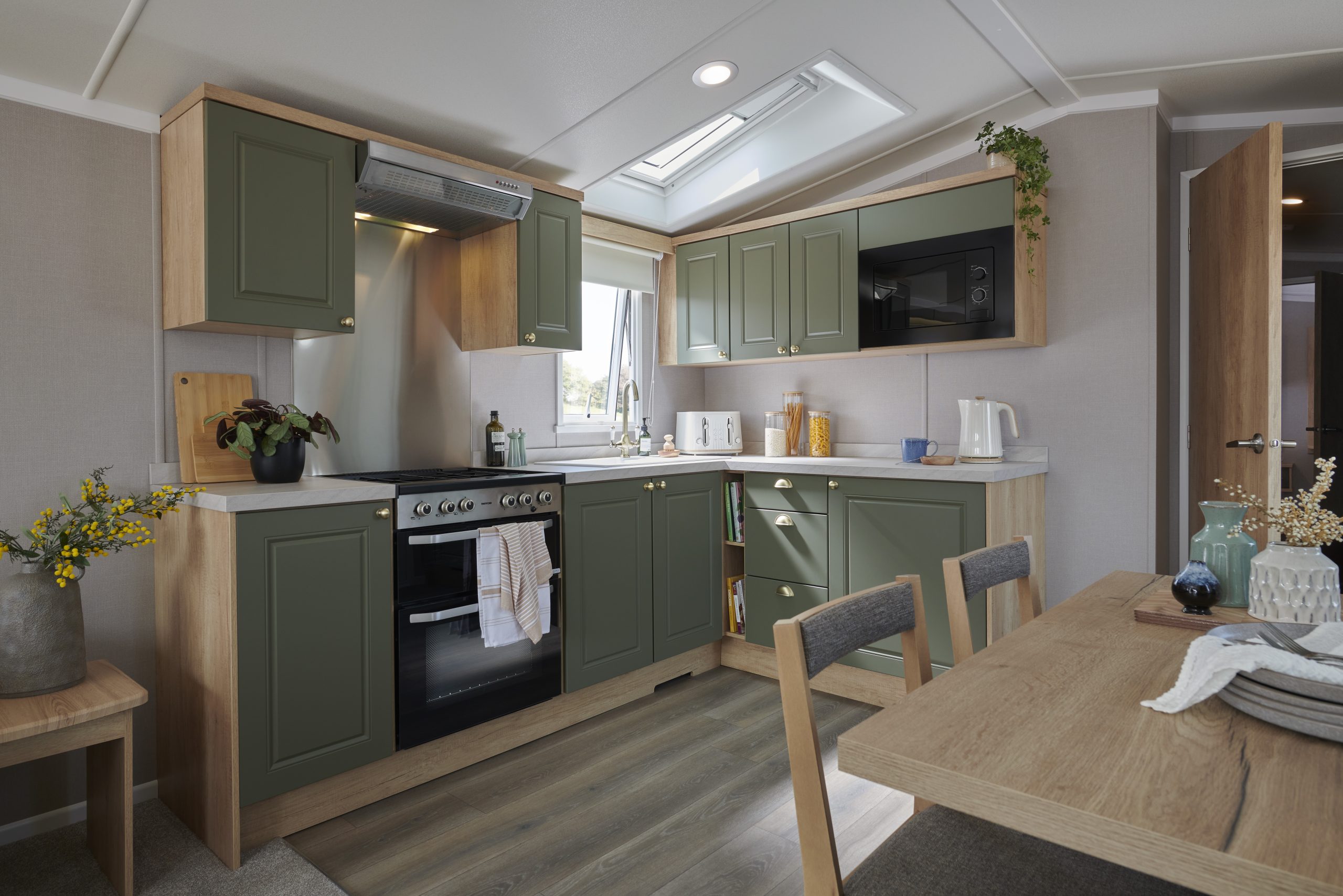 New Swift Provence Static Caravan kitchen
