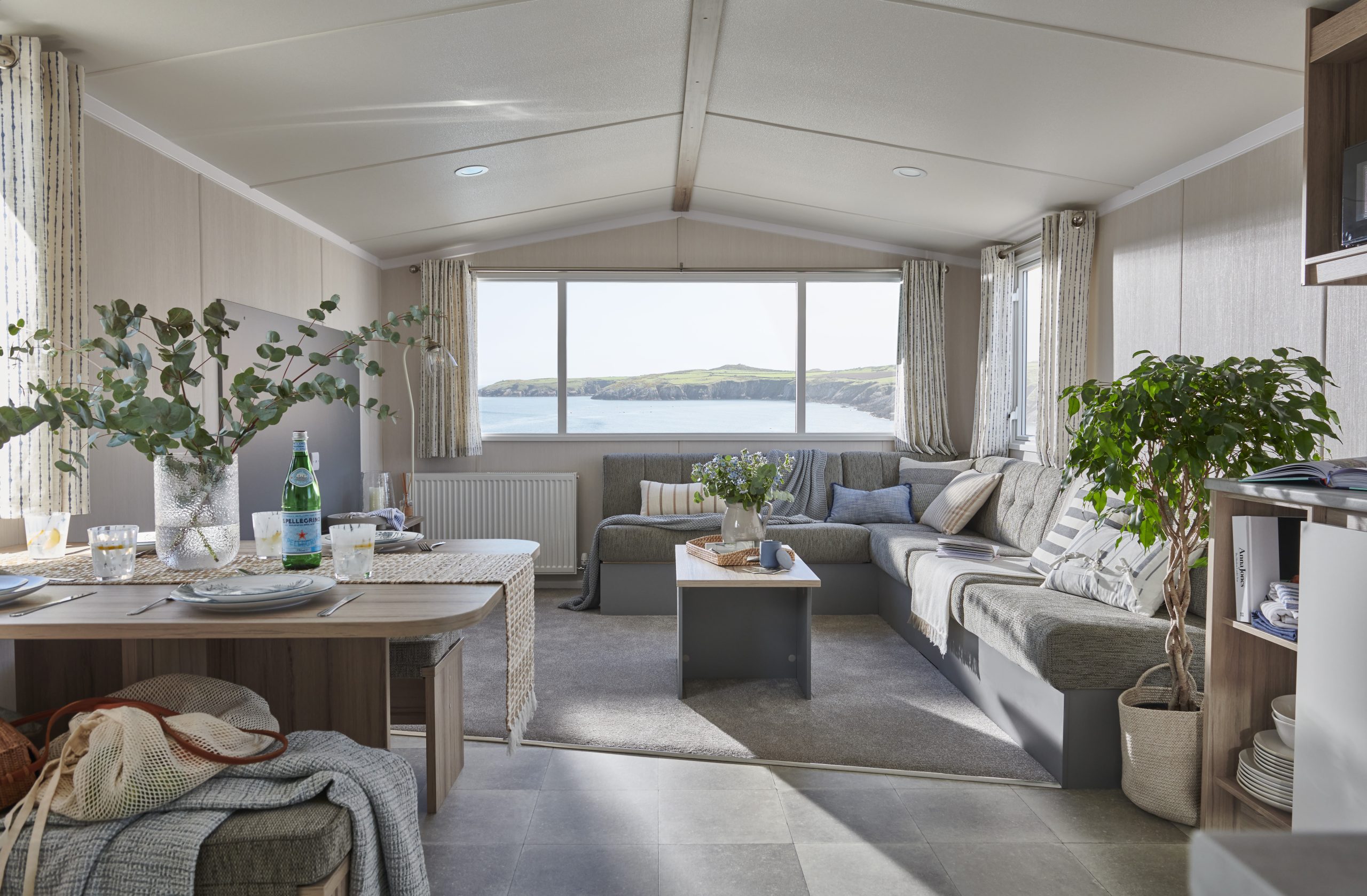New Swift Royan Static Caravan lounge