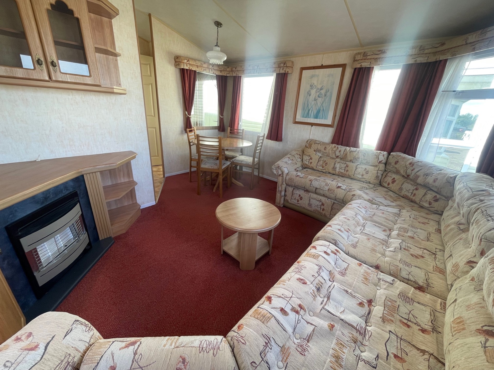 Preowned Willerby Salisbury 35x12 static caravan living room