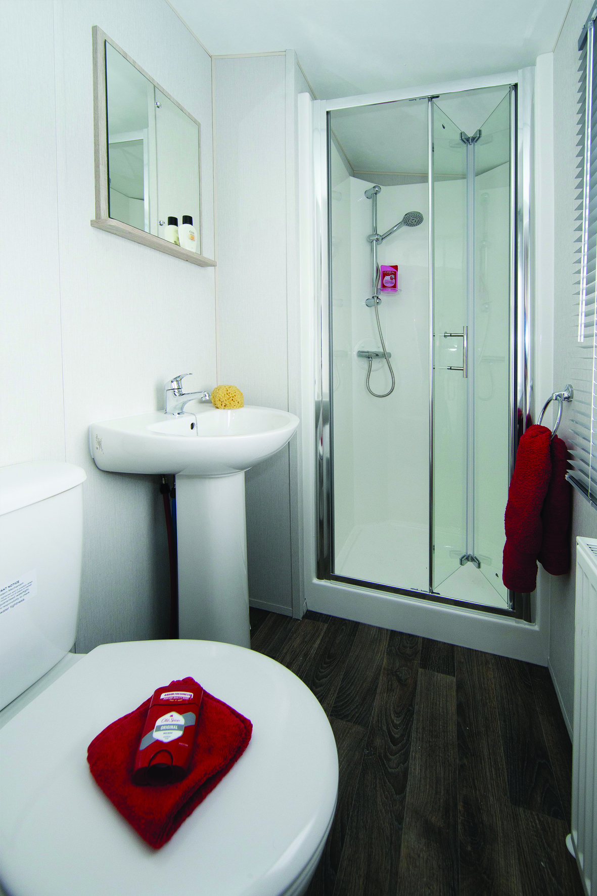 Delta santana static caravan bathroom