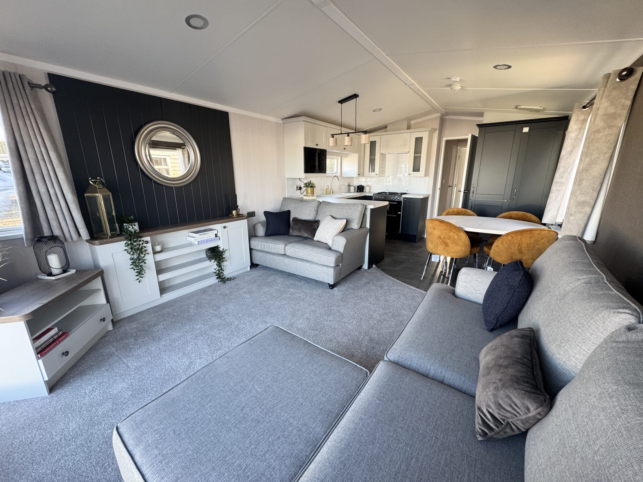 New Swift Margaux static caravan 38x12 interior