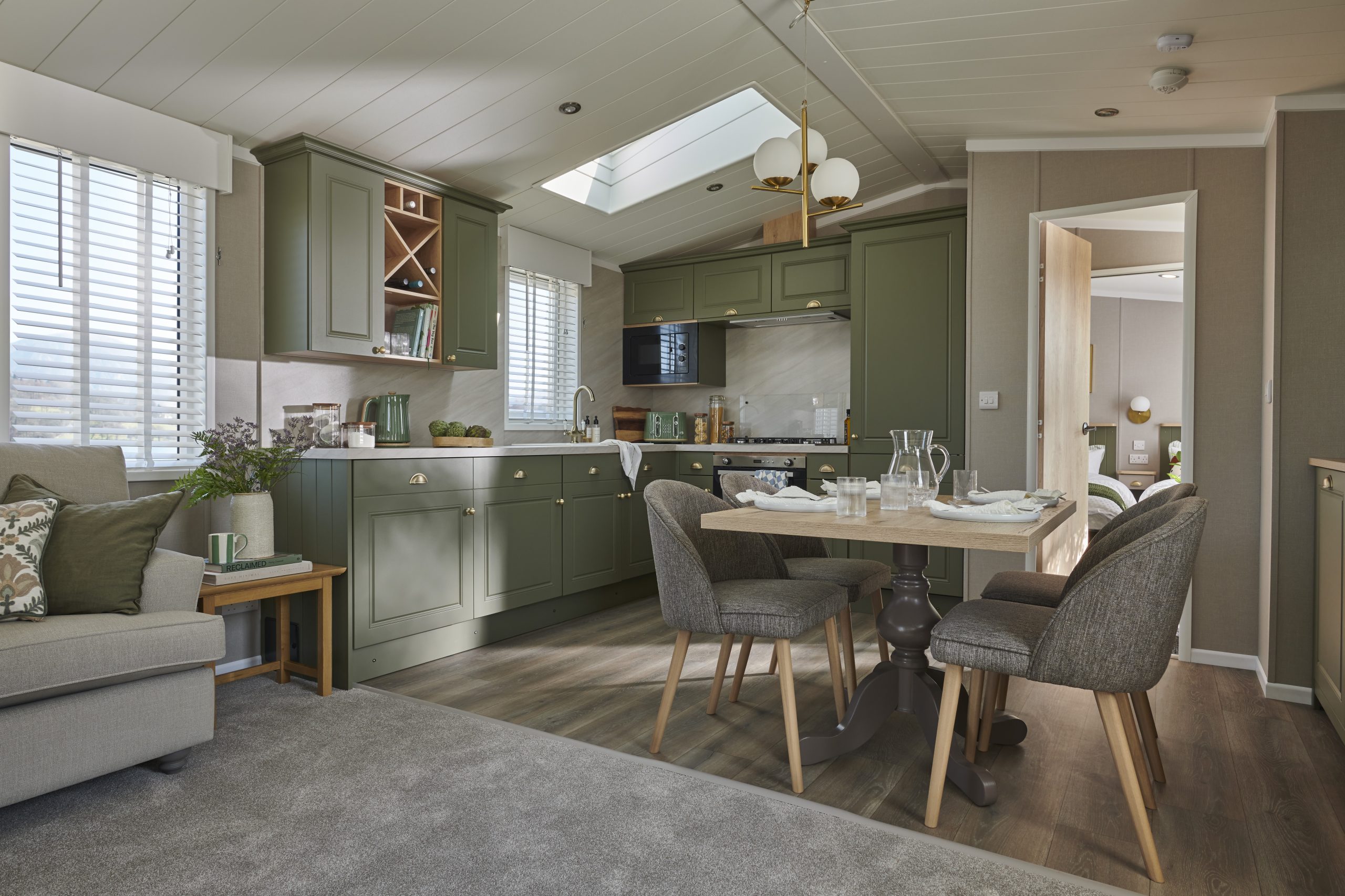 New Swift Vendee Lodge Static Caravan kitchen diner