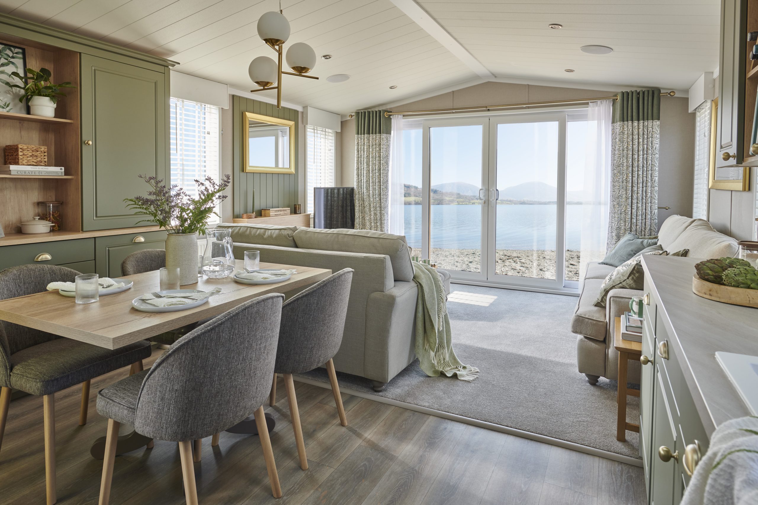 New Swift Vendee Lodge Static Caravan Lounge diner