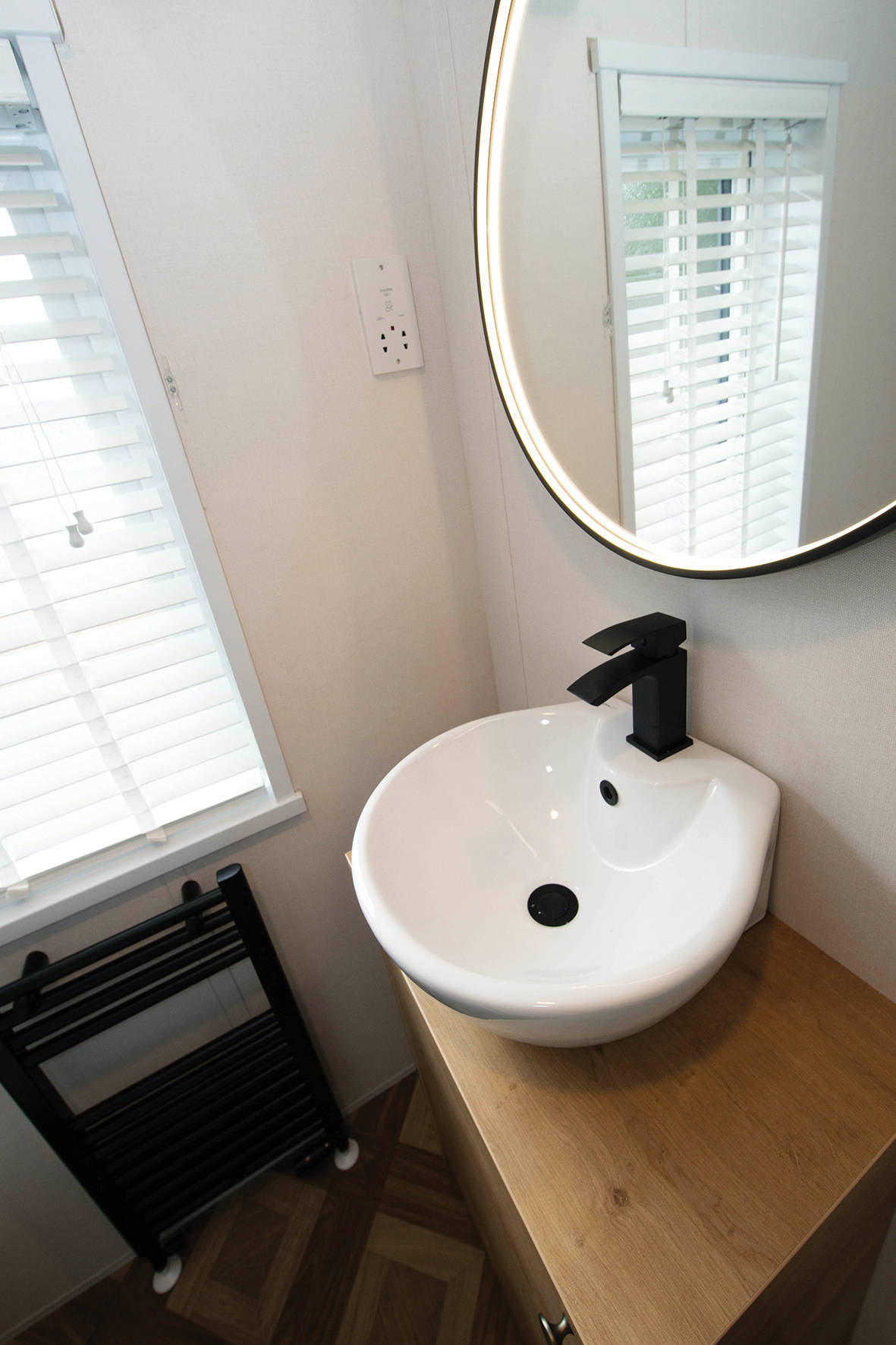 New Delta Belgravia Static Caravan Lodge bathroom sink