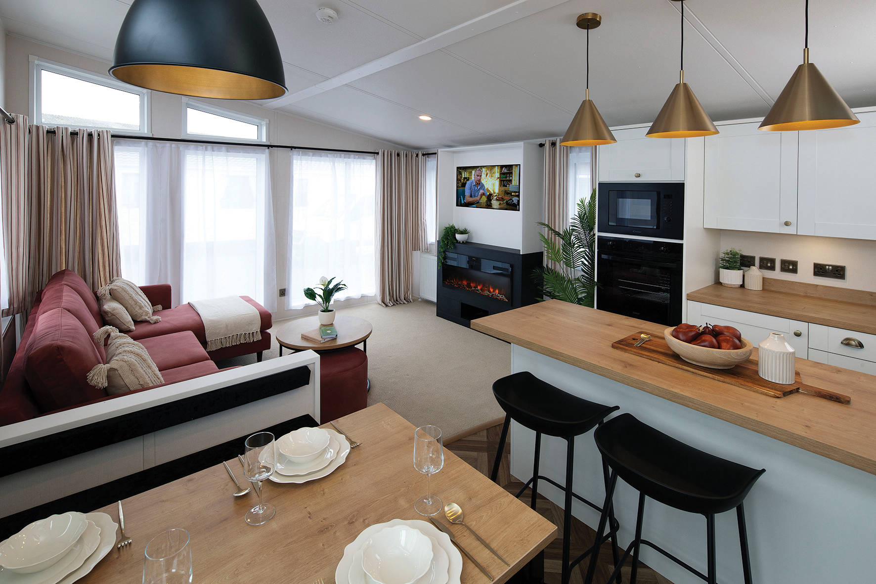 New Delta Belgravia Static Caravan Lodge open plan