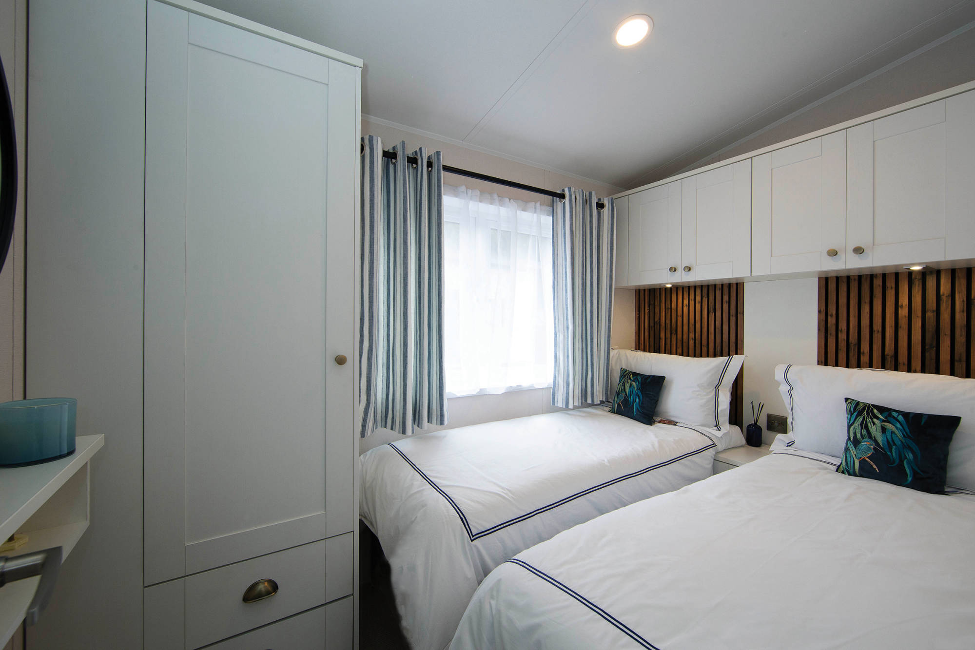 New Delta Belgravia Static Caravan Lodge twin bedroom