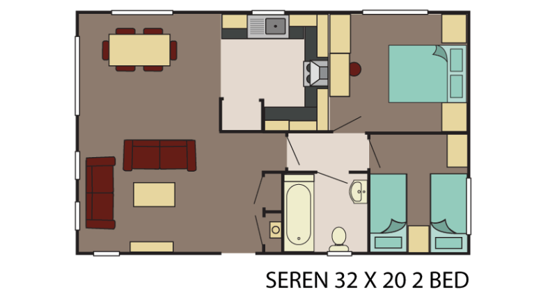 32 x 20 2 Bed - £78,495