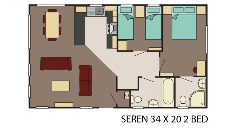 34 x 20 2 Bed - £78,995