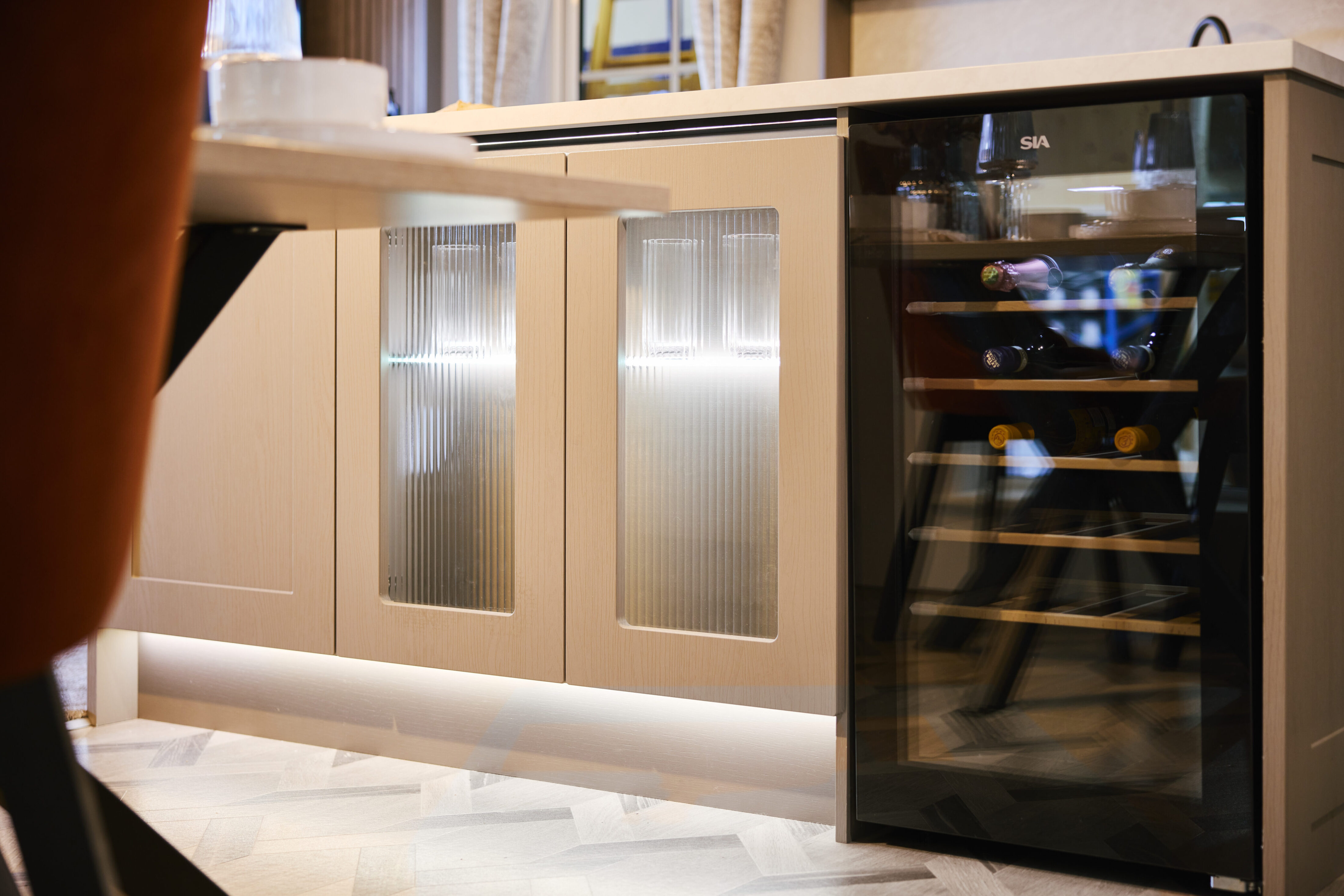 New Willerby Vogue static caravan wine cooler