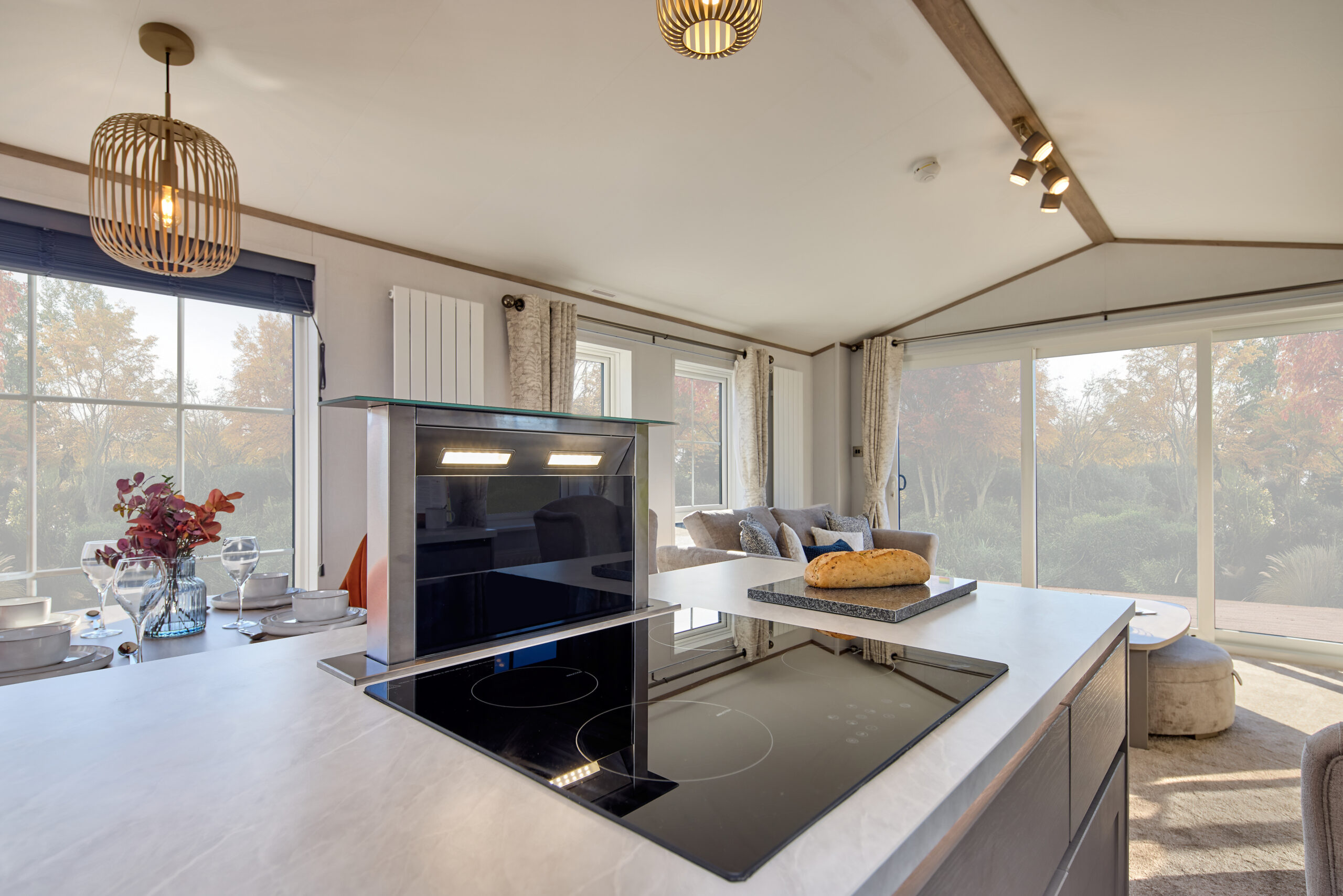 New Willerby Vogue static caravan kitchen island