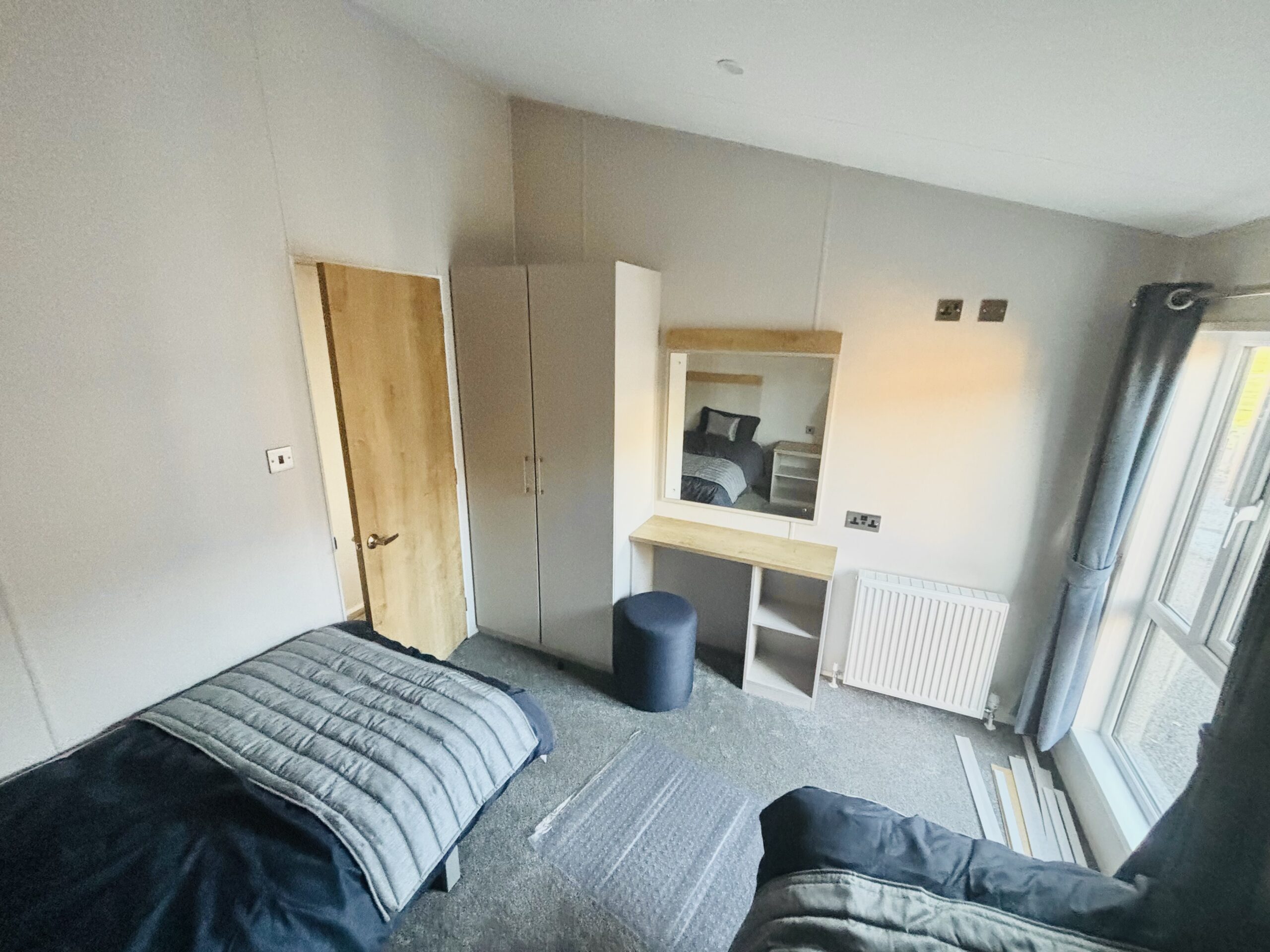 Ex Display 2024 Willerby Hayward Twin Lodge Static Caravan twin bedroom