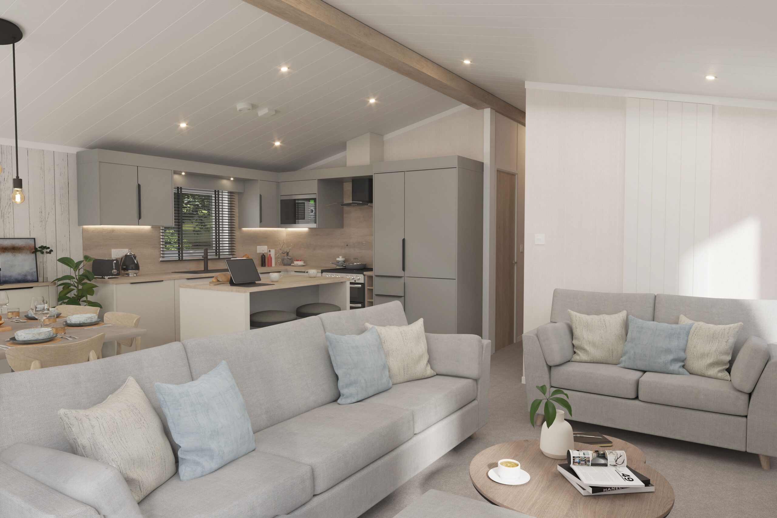 New Swift Edmonton Lodge static caravan scandi interior