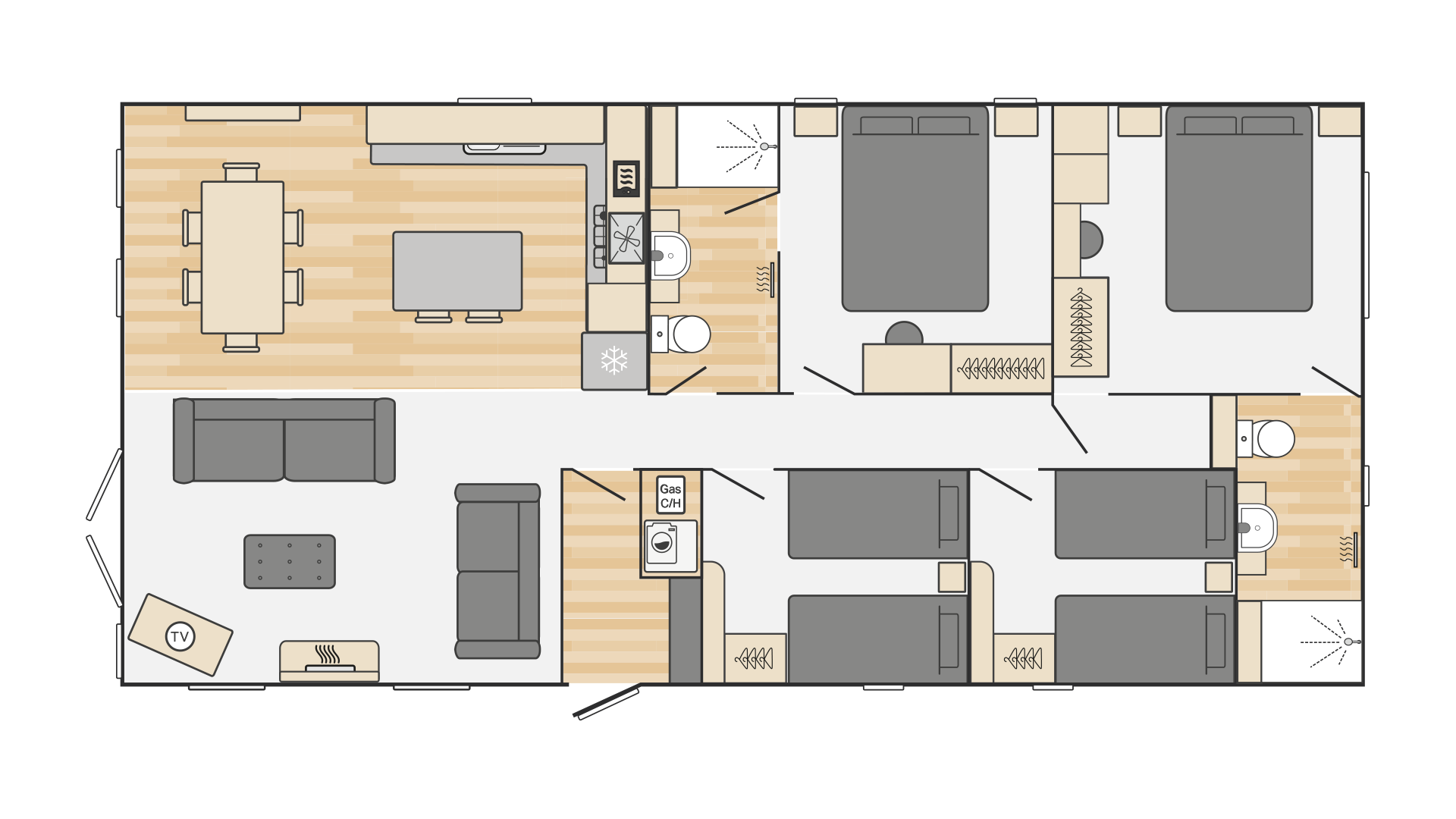 43 x 20 4 Bed - Only available with Scandi Scheme