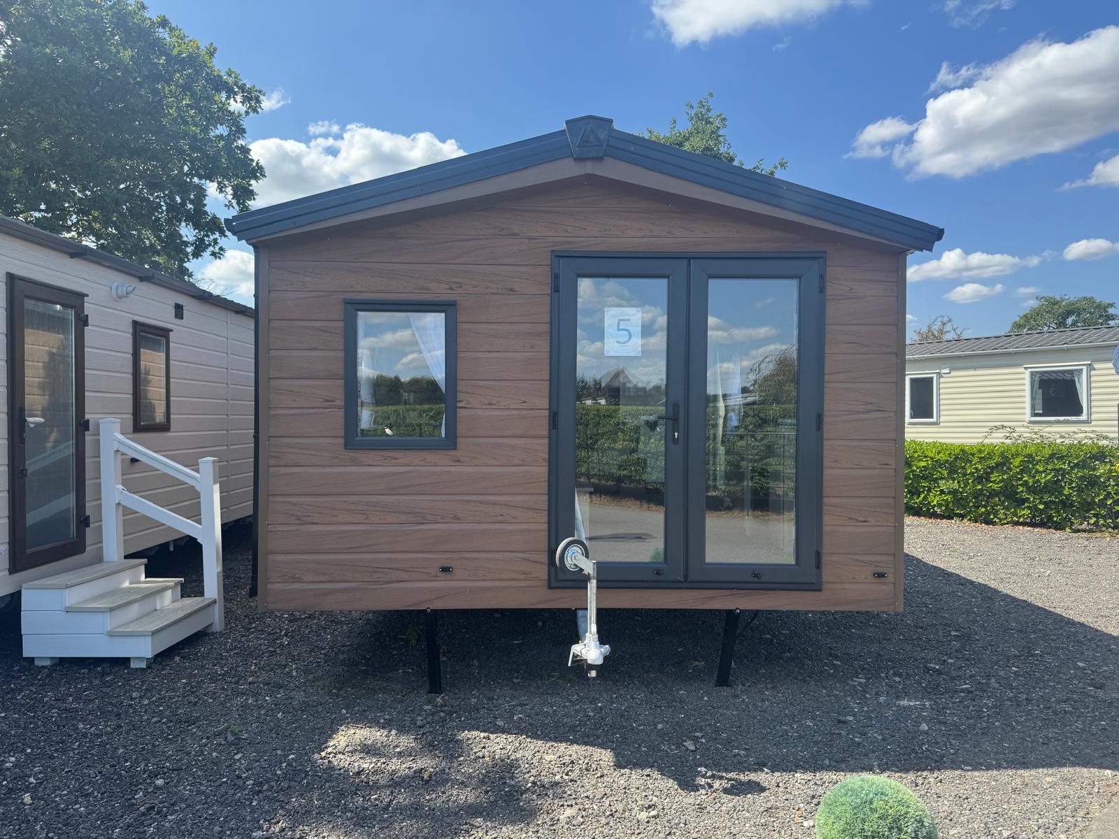 New Delta Saffron lodge french front doors