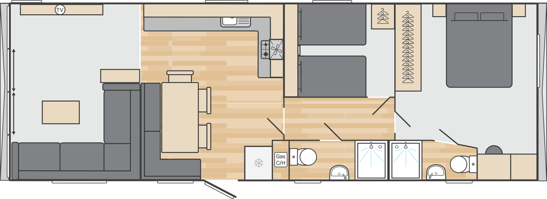 40 x 14 2 Bed - £56,995
